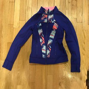 Ivivva Girls Warmup Jacket Pink and Blue
